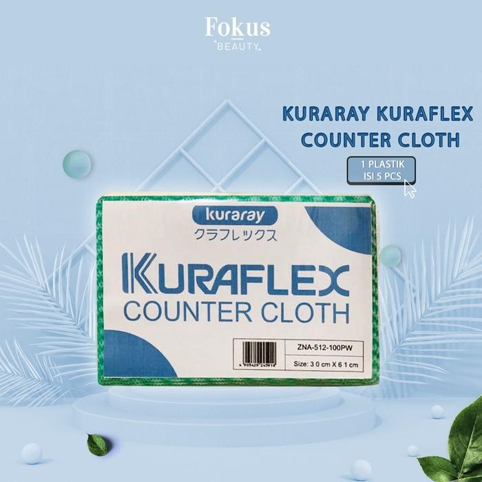 MURAH Kuraray Kain Lap KURAFLEX Counter Cloth - isi 5 pcs