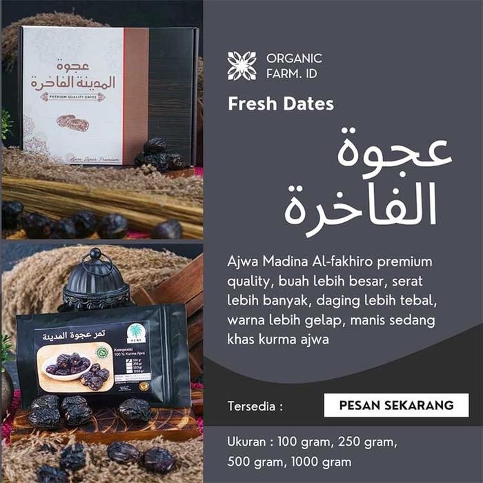 

BisaInstan- Kurma Ajwa / Nabi 500gr Asli Madinah Premium Quality