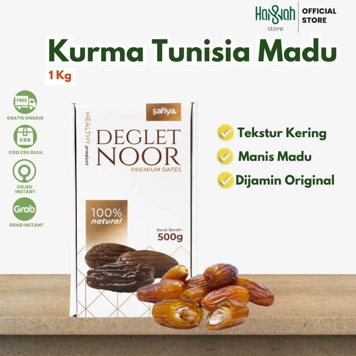 

BisaInstan- Kurma Tunisia Madu non Tangkai 1 kg Premium Dates