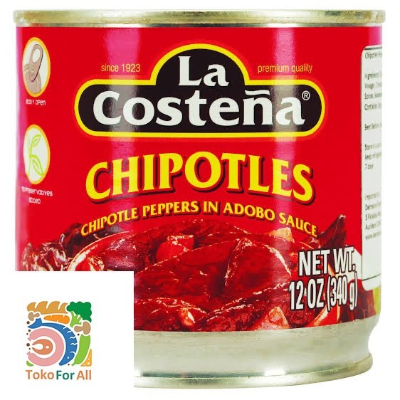

BisaInstan- La Costena - Chipotle Peppers in Adobo Sauce (340g)