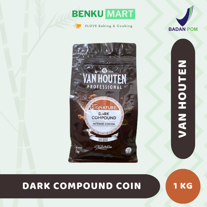 

BisaInstan- Dark Coklat Koin Van Houten 1 kg Dark Chocolate Compound Coin