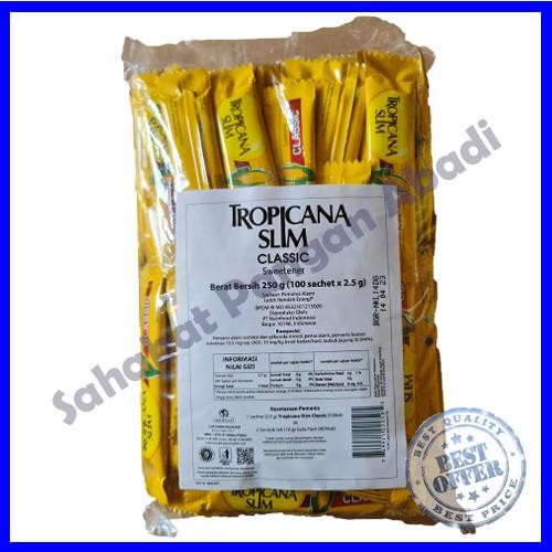 

Kirim,HariYgSama- Tropicana Slim Gula Sweetener Classic Stick 100 Sachet
