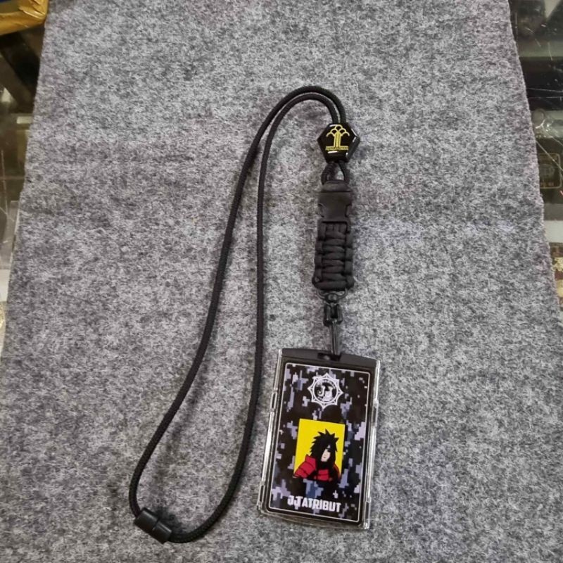 

lanyard id logo kemenkumham tali plus cover mika
