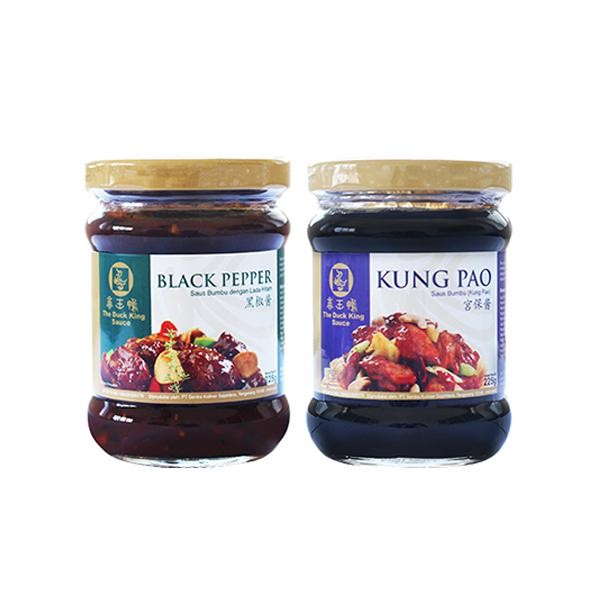 

Kirim,HariYgSama- The Duck King Sauce Paket Dua - Black Pepper + Kung Pao