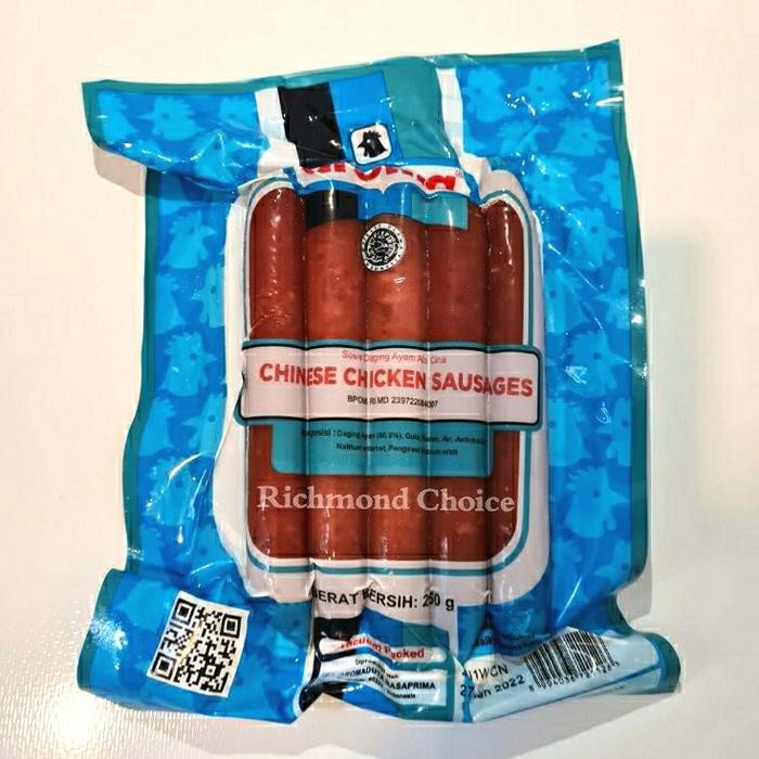 

Kirim,HariYgSama- CHINESE CHICKEN SAUSAGES AROMA / LAPCHIONG AYAM AROMA 250 GRAM