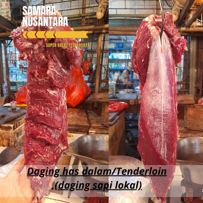 

Kirim,HariYgSama- DAGING HAS DALAM/ TENDERLOIN 1kg di jamin sapi super segar lokal