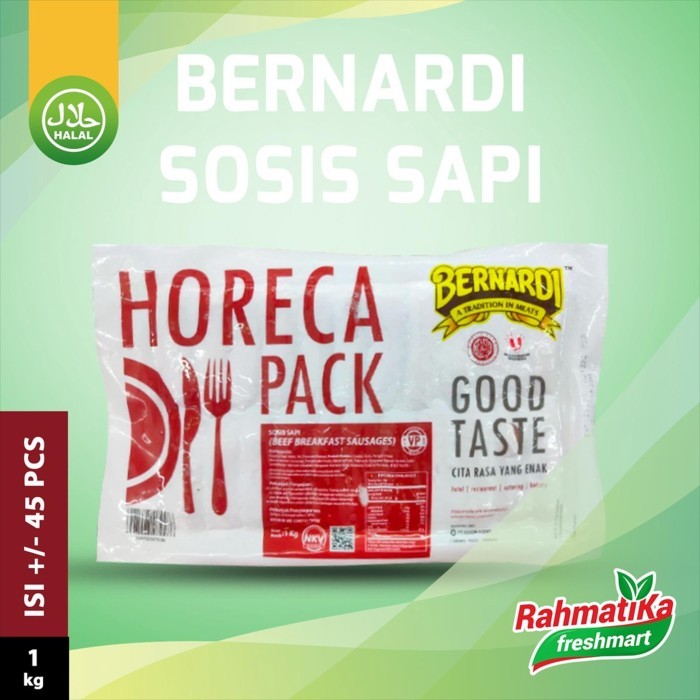 

Kirim,HariYgSama- Bernardi Horeca Pack Sosis Sapi / Beef Breakfast Sausages 1 Kg