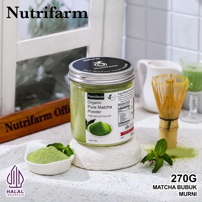 

Terlaris- Matcha Powder Pure Organik Nutrifarm Original Bpom / Bubuk Matcha Murni Natural