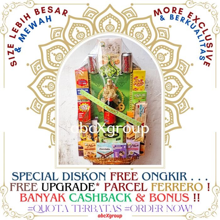 

Kirim,HariYgSama- Parcel Snack Parsel Lebaran Hampers IDUL FITRI, Natal, Tahun Baru - M