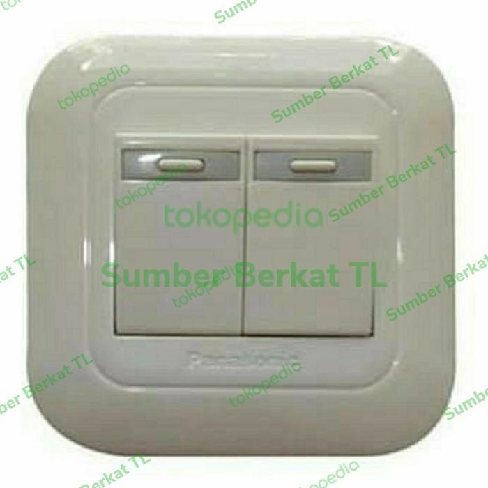 SAKLAR SERI INBOW / SAKLAR DOUBLE WIDE SERIES PUTIH PANASONIC