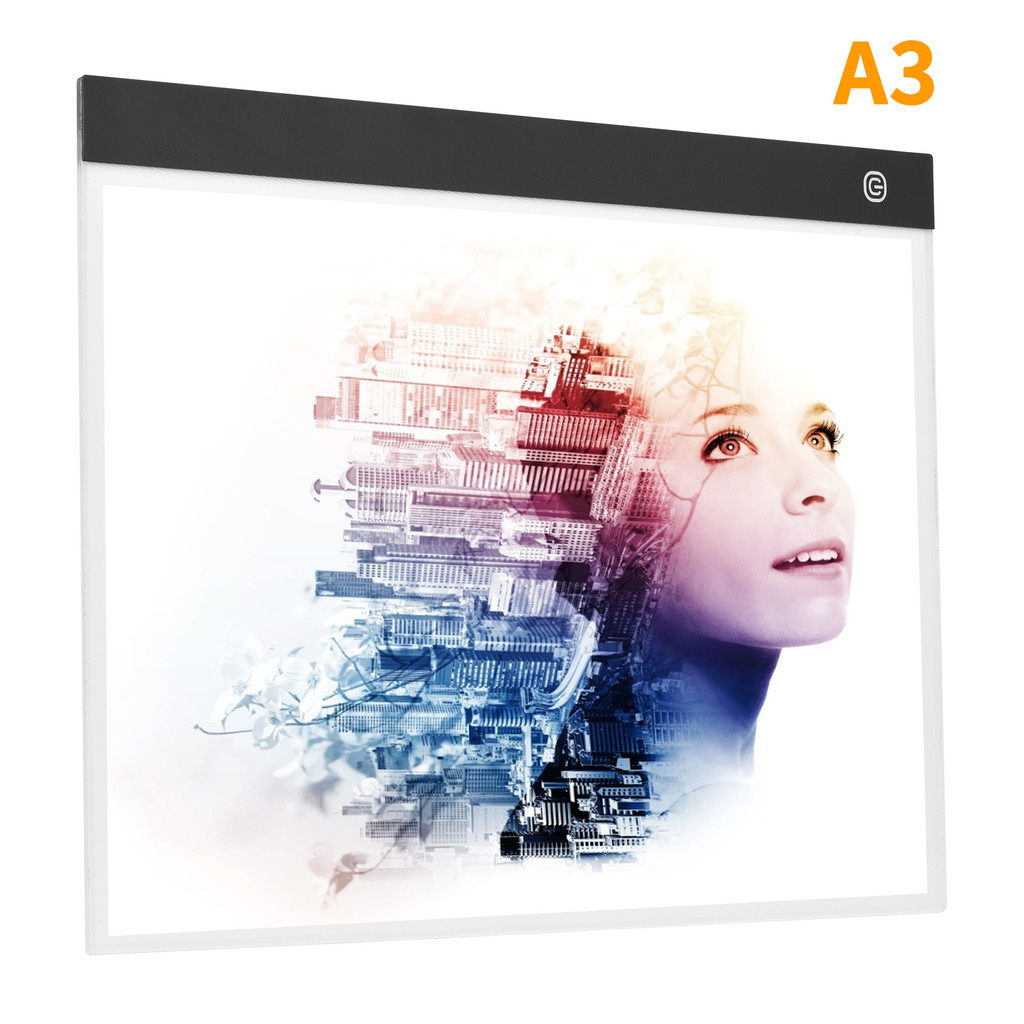 

A3 Copyboard Ultra-Thin Led Light Pad Stepless Brightness Translucent Drawing Board For Artist