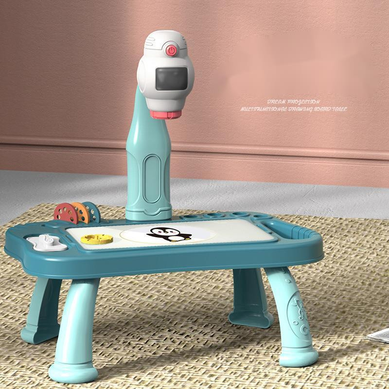 

Children Led Projector Art Drawing Table Toys Kids Painting Board Desk Arts Crafts Educational