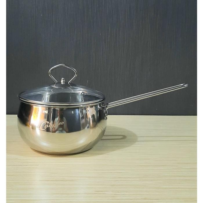 ready stok panci labu set 2 in1/panci gemoy/calypso milk pot set duo/panci kado (panci susu + panci