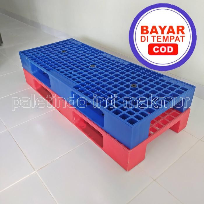 

ready stok palet plastik 120 x 50 x 13,2 cm - berlubang original