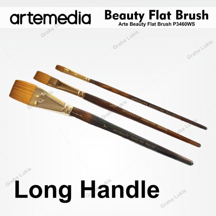 

ready stok arte beauty brush - artemedia flat brush original