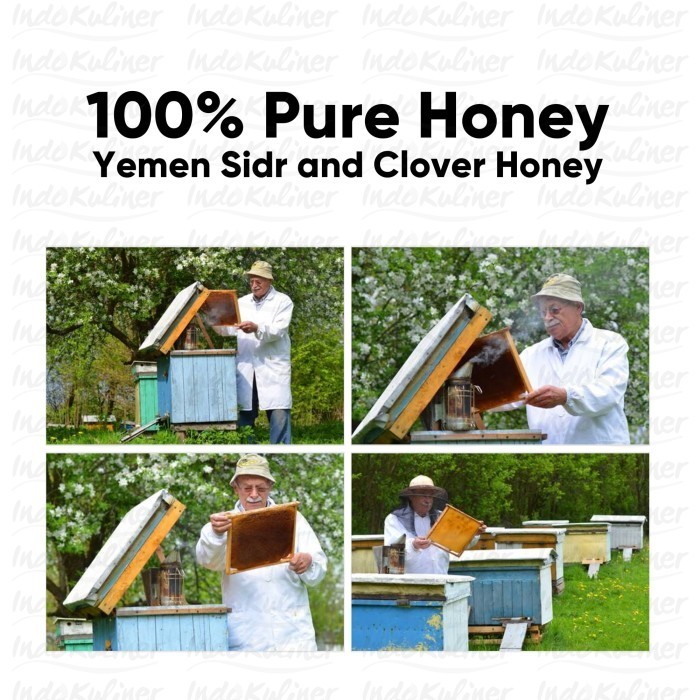 

Terlaris- Madu Sidr Plus Clover Honey Blend Royal Queen 200 Gram -Gratisongkir