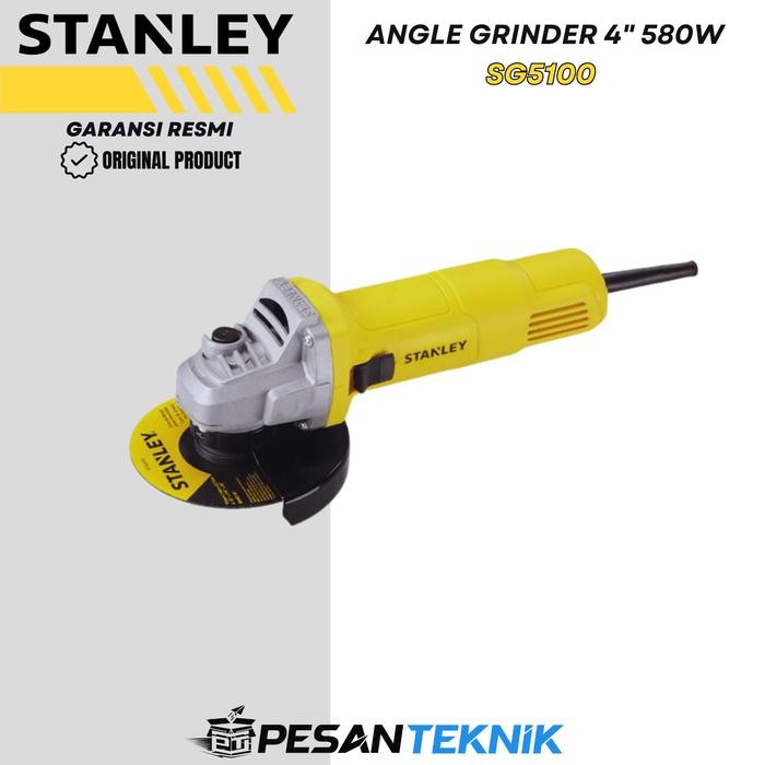 Stanley Angle Grinder Gerinda Tangan Listrik 580W 100Mm Sg5100