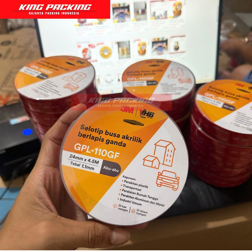 

Double Tape 3M VHB Automotive 4900 (24/12mm) - Made In USA ORIGINAL