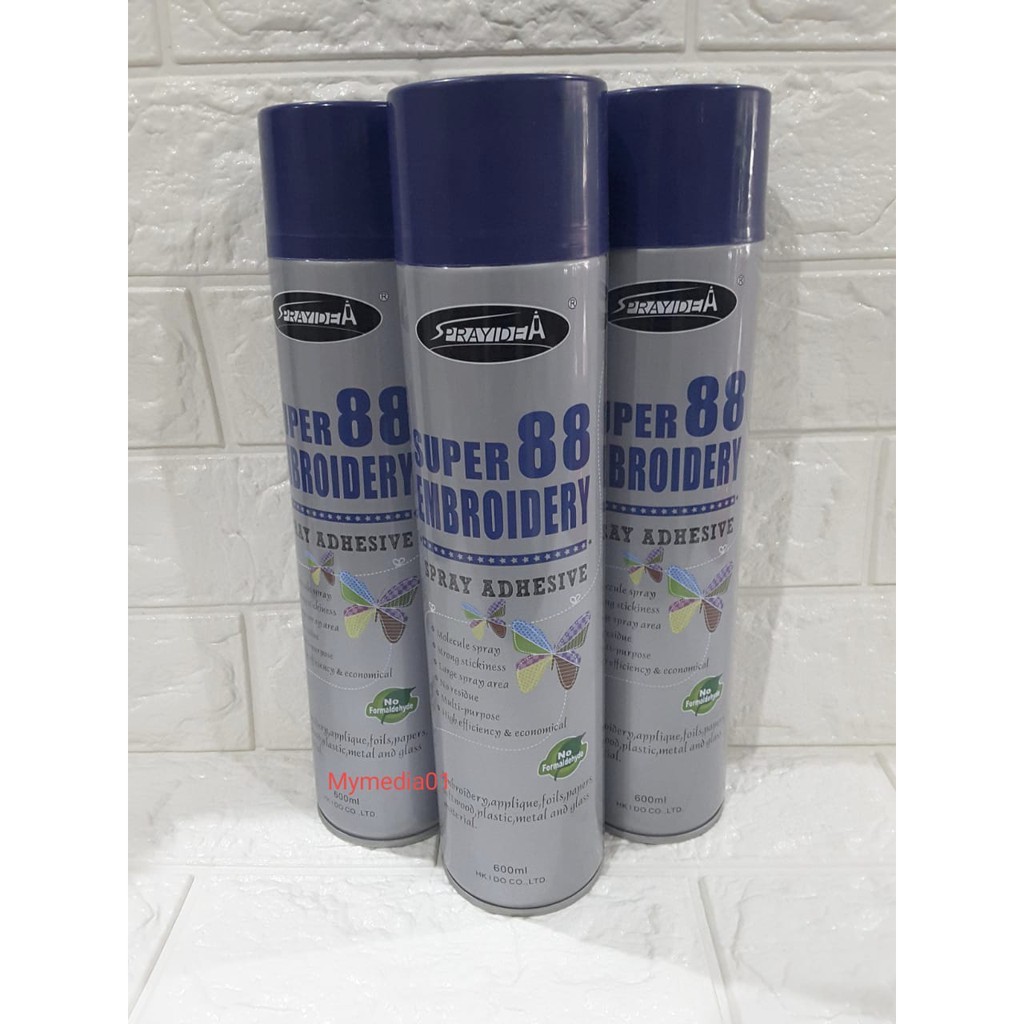 

Lem semprot super 88/Spray Adhesive Sprayidea (khusus jabodetabek, pulau jawa)
