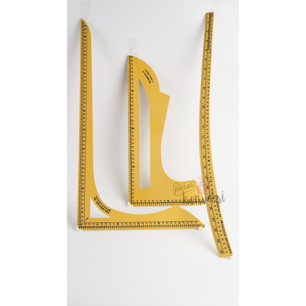 

Penggaris Pola Jumbo PS-03 (1 set : 3 pcs penggaris)