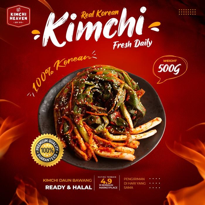 

NewZbgt- Kimchi daun bawang (pa kimchi) 500g