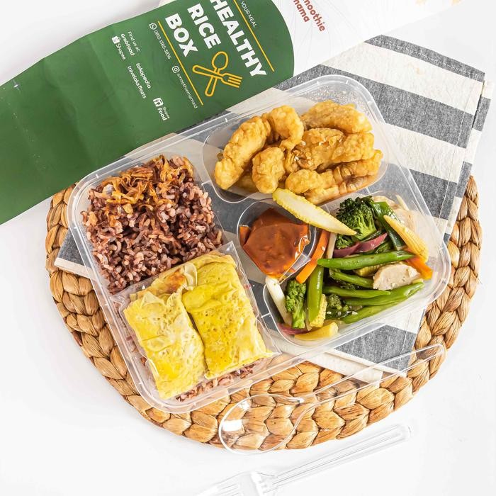 

NewZbgt- Nasi Box Healthy Box Catering Diet Box Dory Fish Rice Box