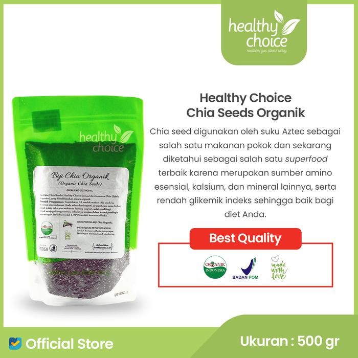 

NewZbgt- Healthy Choice Chia Seeds Organik 500 gr