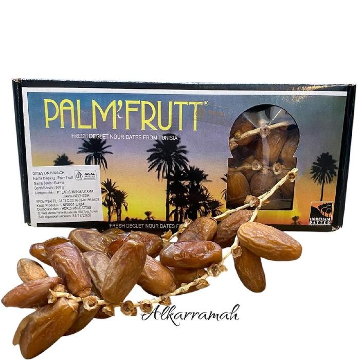 

NewZbgt- Kurma Tangkai Palm Frutt 500 Gr Kurma Tunisia Tangkai Kurma Palm Frutt Food Manis