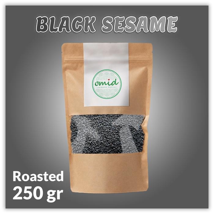 

NewZbgt- Organic Black Roasted Sesame Seeds (Biji Wijen Hitam Panggang) 250gr