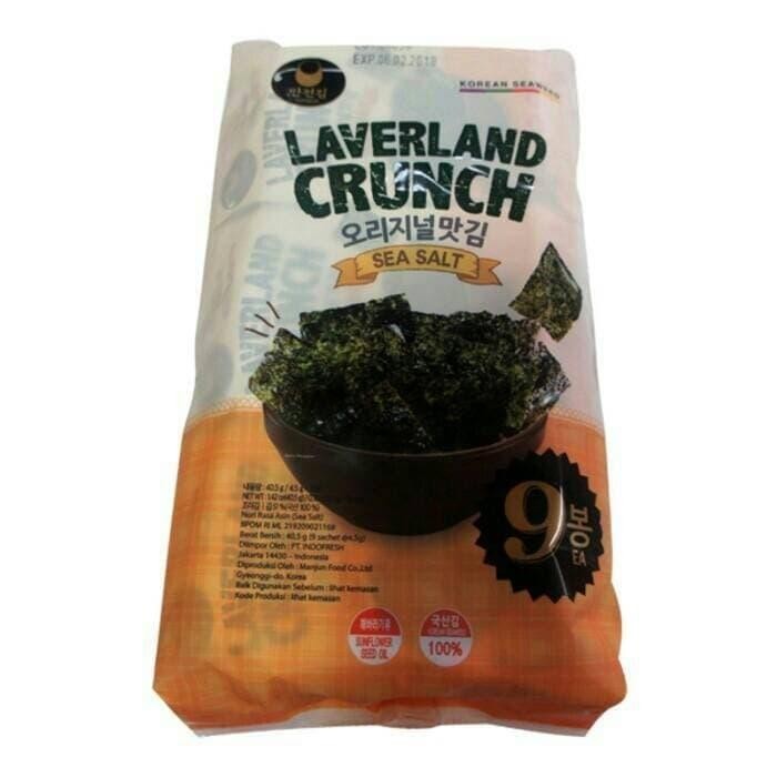 

NewZbgt- manjun laverland crunch seasalt 4.5gr x 9.