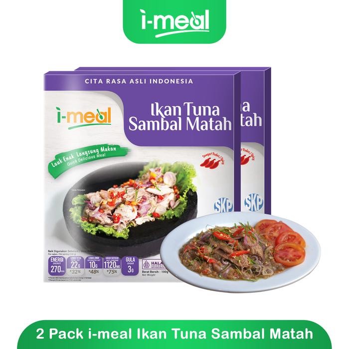 

NewZbgt- Ikan Tuna Sambal Matah 100 g I-meal Siap Makan - 2 pcs