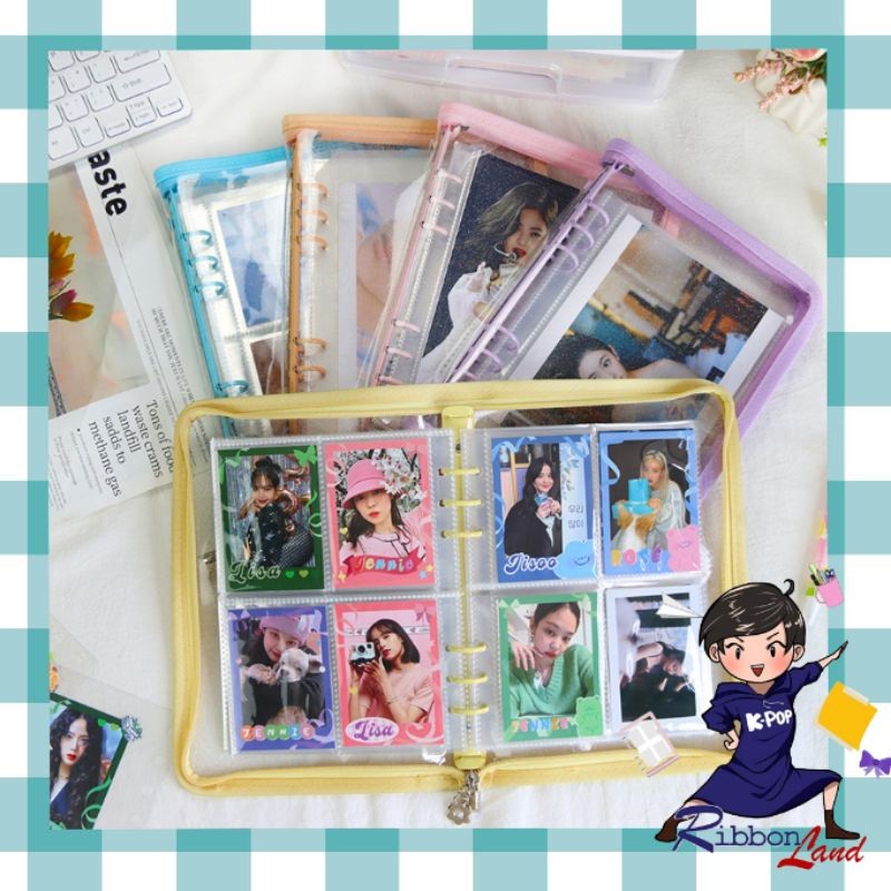 

A5 BINDER ZIPPER RESLETING PVC GLITTER