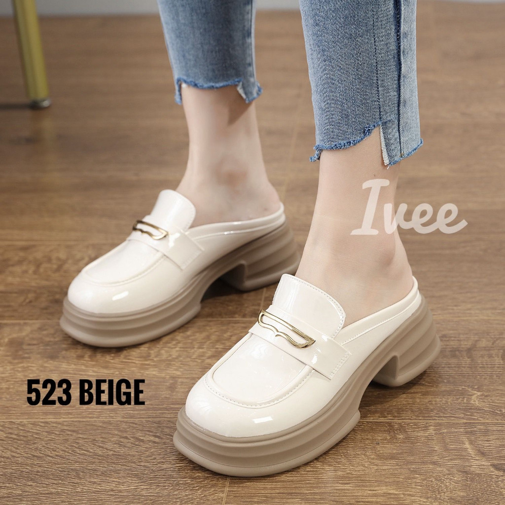Disc Ivee Chunky Loafers Shoes Korea Beautyfly #523