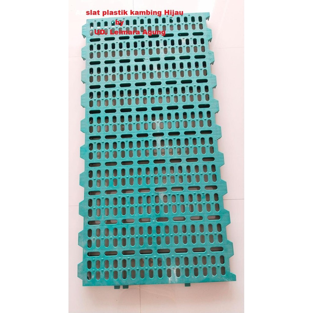 Alas kandang/slat kandang plastik hijau