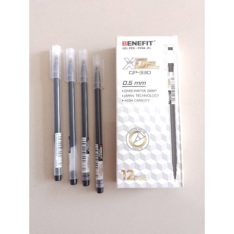

UM1 Pulpen Gel Pen Benefit GP-330 X Gel ( 12 Pcs ) [ Orinal ]