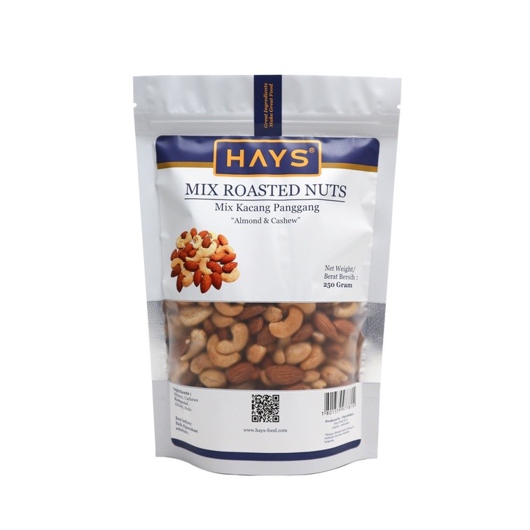 

Sajiandapur Mix Roasted Nuts 250 Gram Kacang Almond & Mede/Mete Panggang 250 G Almond & Cashew Hays