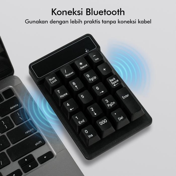 Etmakit Numeric Keypad Numpad Bluetooth - 119477 - Black - Asli