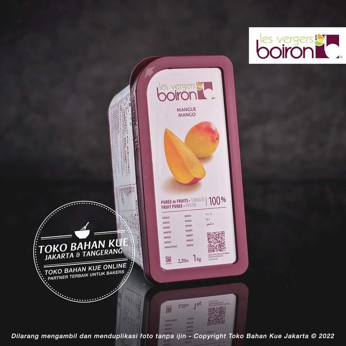 

Boiron Fruit PUREE Mango 1kg Sari Rasa Buah Mangga Frozen Food Import