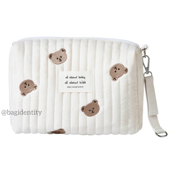 Terbaru! Diaper Pouch Korea Tas Gantung Stroller Import Beruang Small Bear Lucu