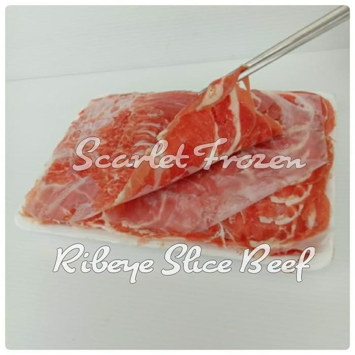

Ribeye Slice Beef 500 Gram - Shabu, Barbeque, Sukiyaki