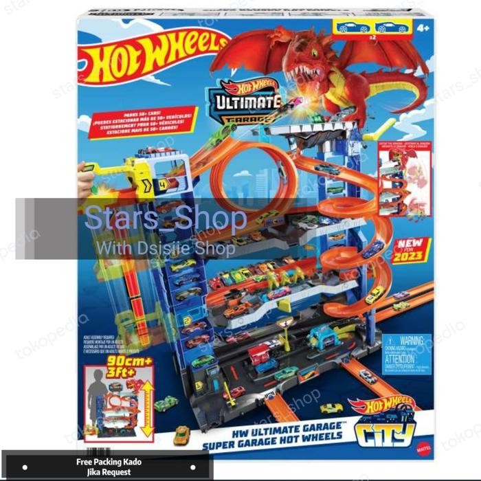 Original 100% - Hot Wheels City Ultimate Garage Super Garage Dragon Track Original
