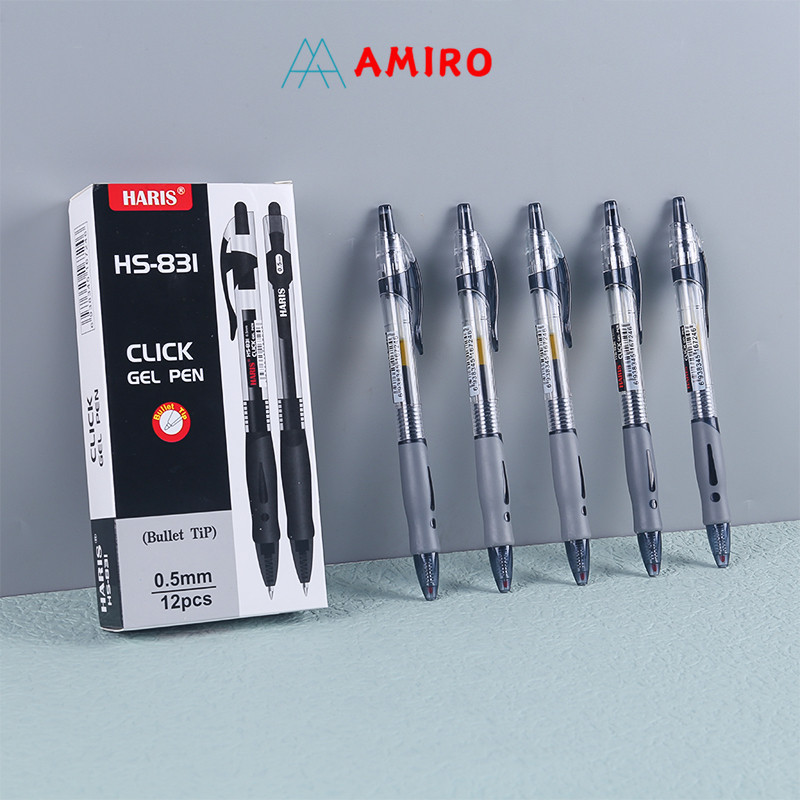 

UM1 (0.5mm) Pulpen Gel Cetek Q Gel 1Box=12pcs / Pen Clik 0.5 mm / Pena Motif Joyko Kantor
