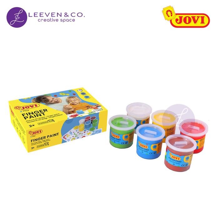 

TERLARIS JOVI FINGER PAINT BOX 6 JARS 125 ML BASIC COLORS / 560/S