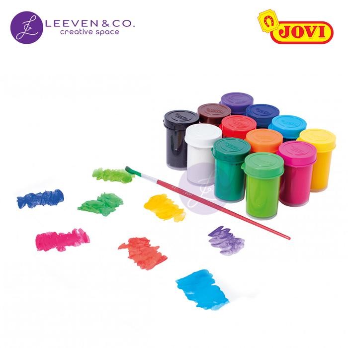 

TERLARIS JOVI POSTER PAINT / GOUACHE TEMPERA BOX 12 JARS 15ML