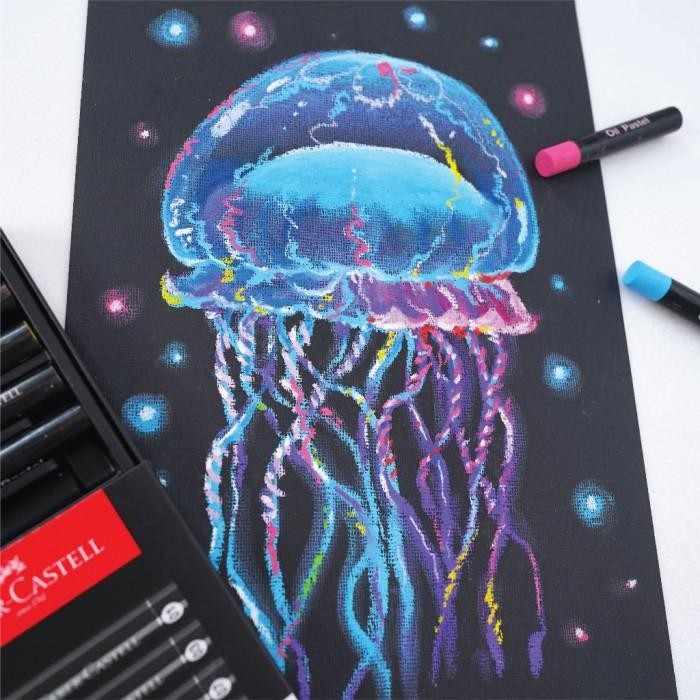 

TERLARIS Faber Castell Oil Pastel 24 Colour Black Edition Series