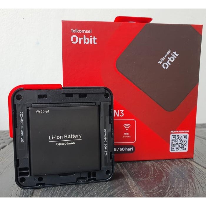 Telkomsel Orbit MiFi N3 Orbit N3 HKM M23 Free 15GB 3000Mah 32User Bypass All Operator