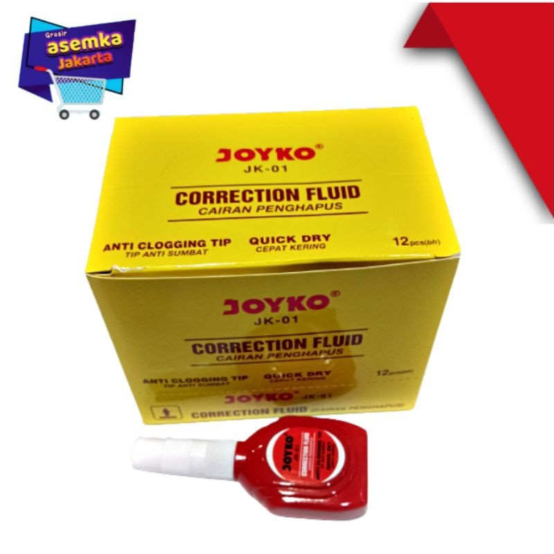 

Tipe x Joyko JK-01 Cairan Penghapus isi 12pcs