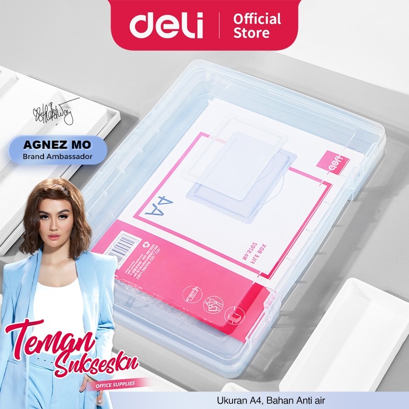 

Deli Box File / Box Penyimpan Kertas File Dokumen Transparant 5702