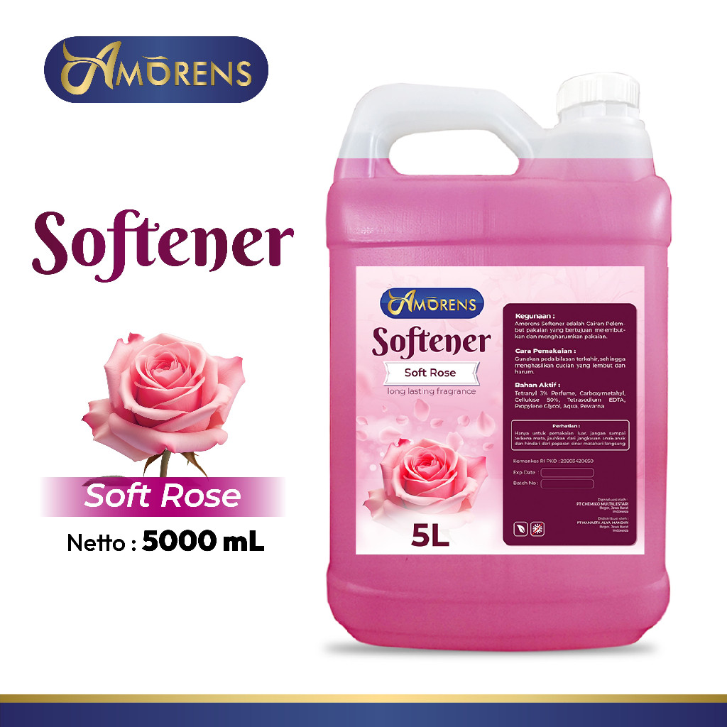AMORENS SOFTENER PELEMBUT DAN PEWANGI PAKAIAN SEKALI BILAS [5 LITER]