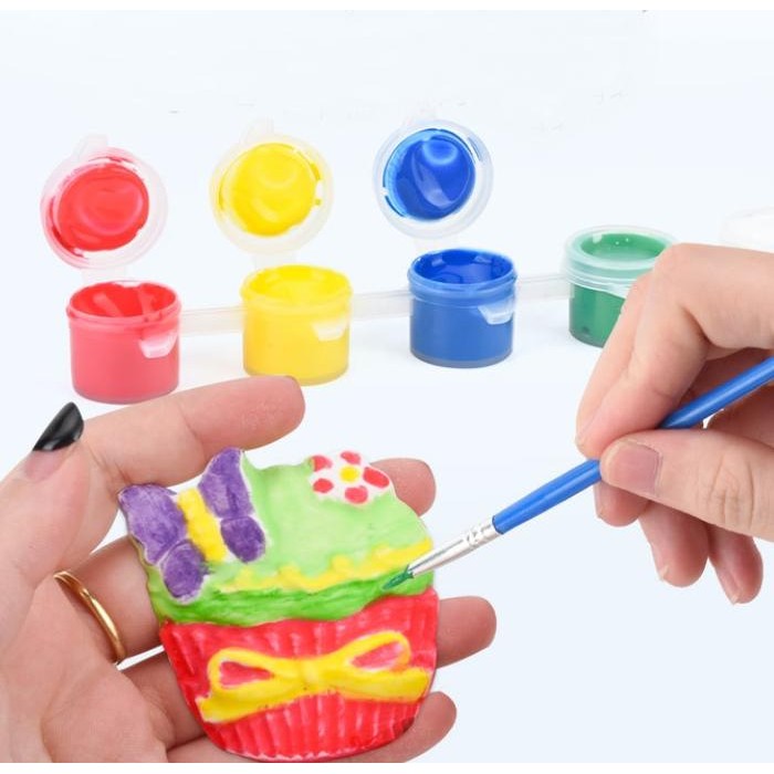 

TERLARIS Mainan DIY Prakarya Stone Painting Mewarnai Melukis 3D Paint Gypsum